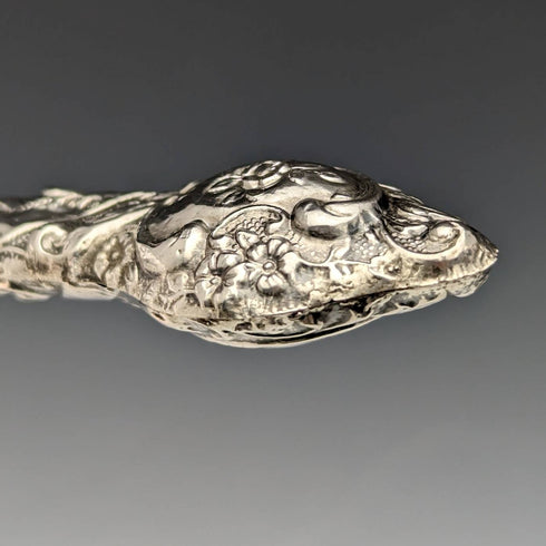 1915 British Antique Pure Silver Handle Shoehorn Shoehorn G and C Ltd